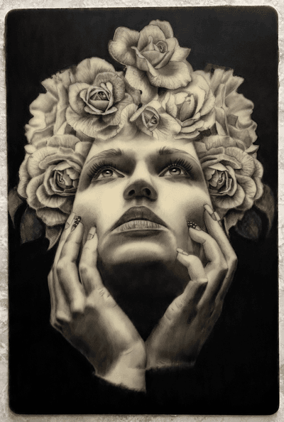 🌹 #rosestattoo #roses #portrait #realistic #realism #customdesign #nature #blackandgrey #blackandgreytattoo 