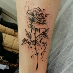 Rose tattoo ,sketch rose,black work Zakazivanje 0612828677 viber Instagram @ink_ra_tattoo