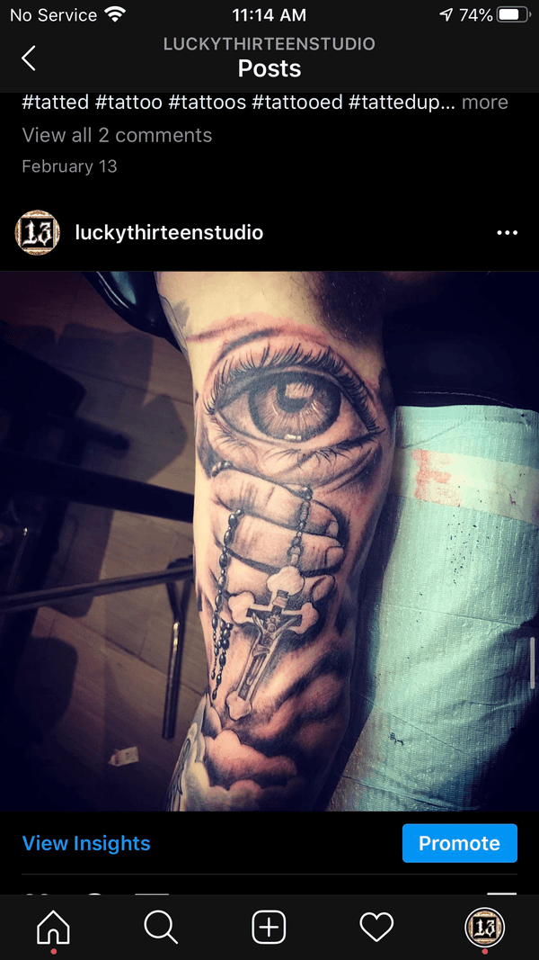 Tattoo from Lucky Thirteen Studio