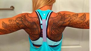 My wings when they were totally healed.