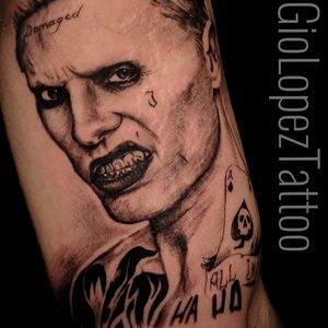 The Joker from Suicide SquadBlack and grey portraitA fan favorite