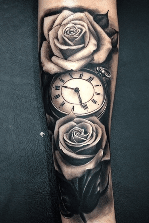 Two roses one watch 