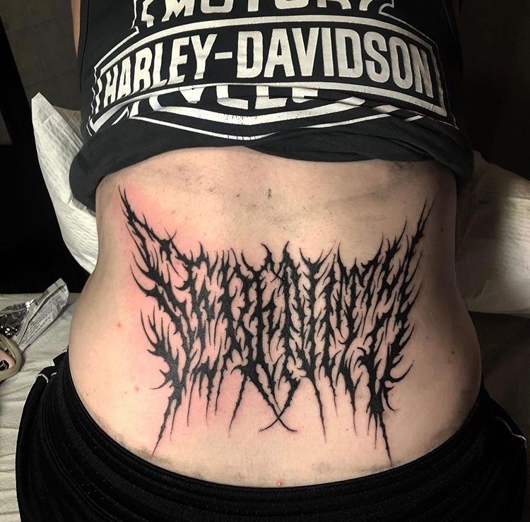 Update 76+ black metal font tattoo best in.cdgdbentre