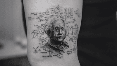 Einstein . . . . #blackworkerssubmission #inkstinctsubmission #tatts #tattoostyle #ink #tattooart #tattoomodel #tatt #inked #drawing #tattooed #bodytattoo #photooftheday #portfolio #finelinetattoo #artwork #tattoodesigns #inkdrawing #procreate #photo #tattoo #art #tattoos #tattooideas #model #blackworktattoo #instadaily #tattoed #tattoowork #tattooartist #handdrawn 