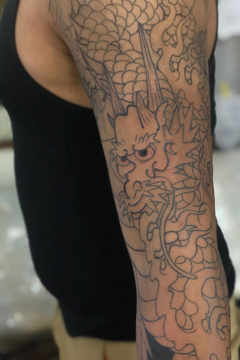 Irezumi Ryu Tattoo uploaded by Ray Nakamura • #dragon #japanesestyle #ryu #irezumi ...