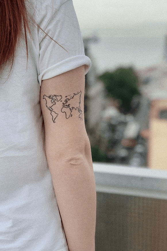 12 Map Tattoo Designs for a New Year  Pretty Designs