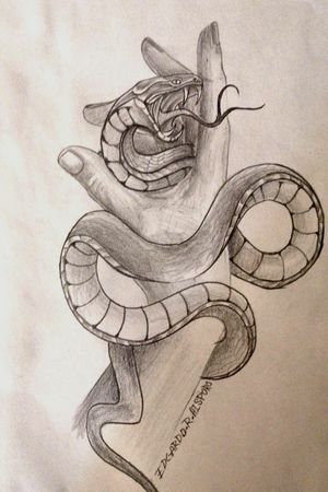 Snake in hand -Available design- Special price $$