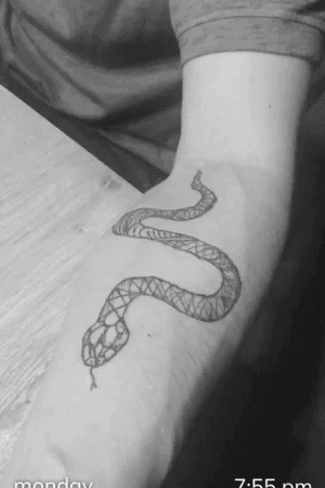 My dad ask me a snake 🐍 so I did a snake 😂😂❤️