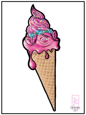 Poppy ice cream 