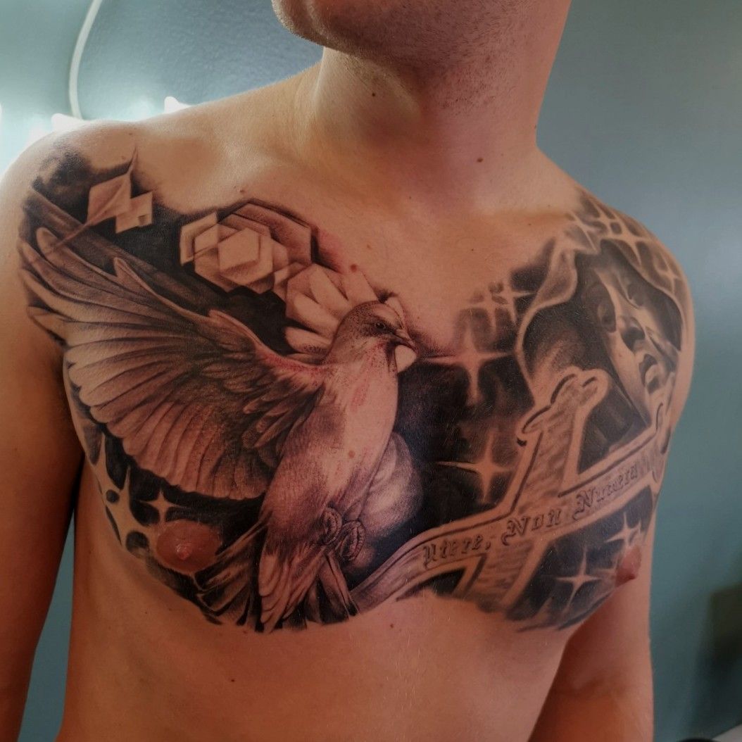 40 Ultimate Dove Tattoos For Chest  Tattoo Designs  TattoosBagcom
