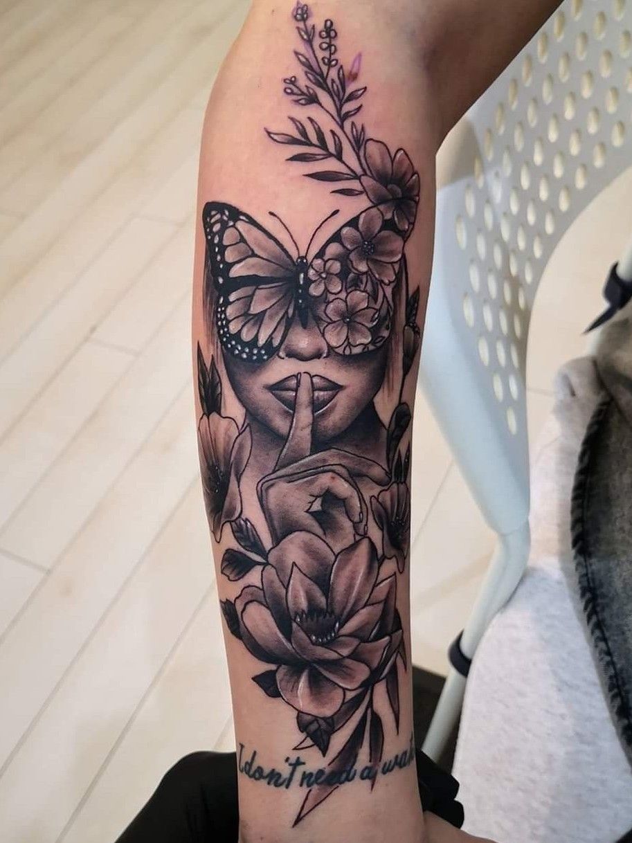 Butterflies and lilies  Butterfly tattoos for women Rose and butterfly  tattoo Butterfly sleeve tattoo