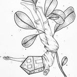 #drawing #fineline #dotwork #people #plant #botanical #casinha