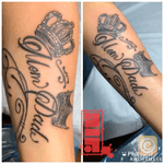 Mom and dad tattoo on client forearm...Thanks for watching. #momanddadtattoo #letteringtattoo #fonttattoo #scripttattoo #customdesign #crowns #designer #surreytattooartist #vancouvertattooartist #vancouverink #byjncustoms