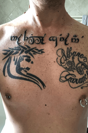 New tattoo written in Elvish: «  My daughters, I love you »