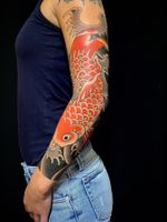 Koi fish sleeve