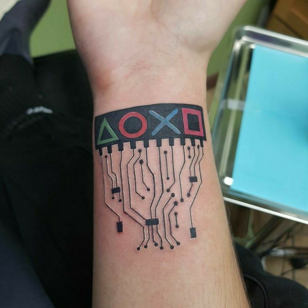 50 Playstation Tattoo Designs For Men  Video Game Ink Ideas