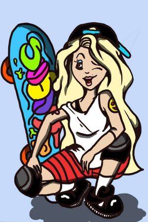 #color #skatergirl #skateboarding 