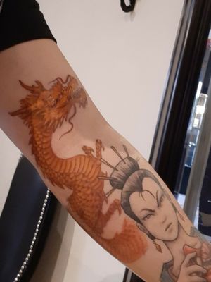 Tatuaje de Dragón #dragontattoo #mexico 