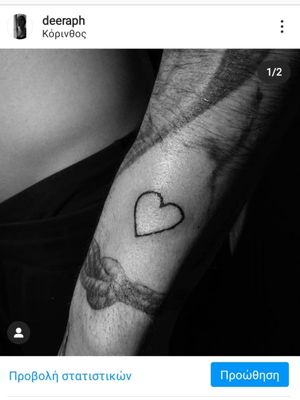 #heart #tattoo #minimal #deeraph