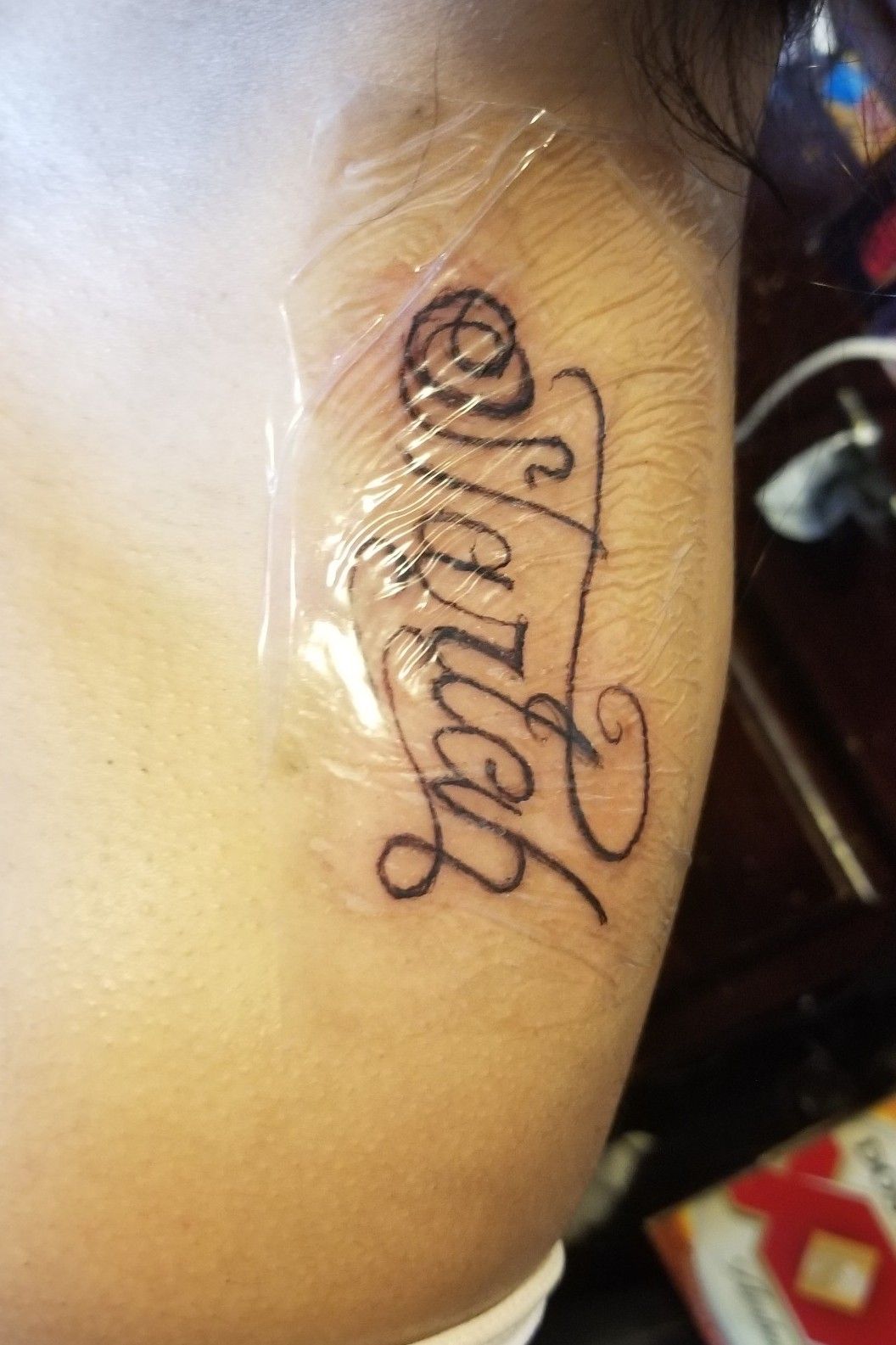 Tattoo Uploaded By Tony Kropivsek My Tattoo This Woards Sed You Cant See All Get Rich Or Die Tryin Tattoodo