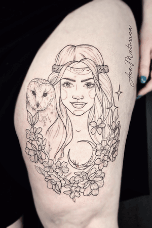 Ana Maturana’s tattoo night girl