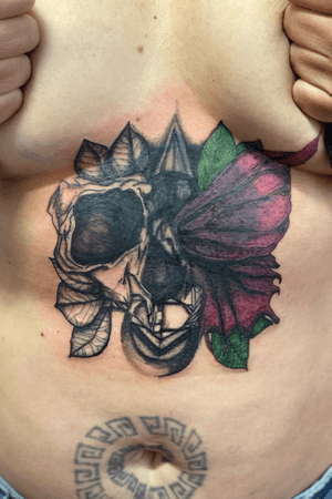Coverup done on her underboob. 