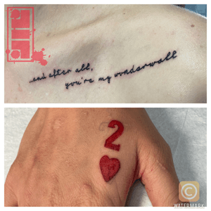 Couple of small tats done on client...Thanks for looking. #smalltattoos #daintytattoos #prettytattoos #byjncustoms