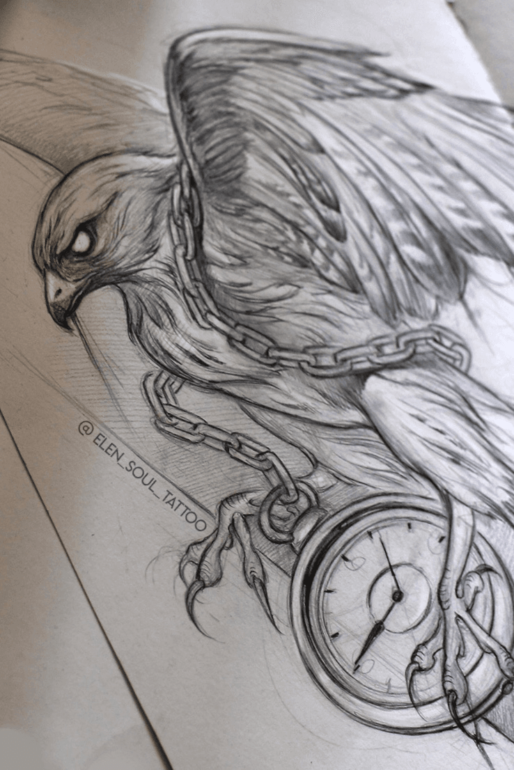 Aggregate 103 about eagle tattoo sketch best  indaotaonec