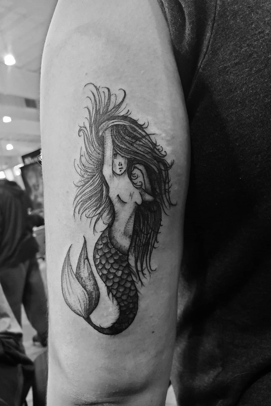 Mermaid black  white drawing art  Mermaid tattoo designs Mermaid  drawings Mermaid tattoos