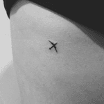 #plane #planetattoo #stattoo #smalltattoos #minimal #minimalism #minimaltattoo #inkedgirls #inked #tattoolover #tattooart #bishop #bishoprotary #tinytattoo
