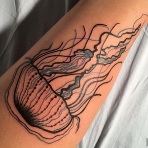 Tattoo by Martina Verdesca#jellyfishtattoo 