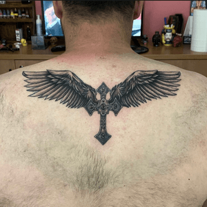 Wings with crosses 