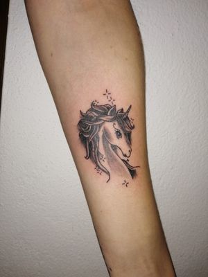 Tattoo by Martina Verdesca#unicorntattoo 