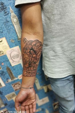 Customized Shiva Arm Tattoo
