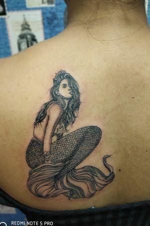Mermaid Tattoo on Back