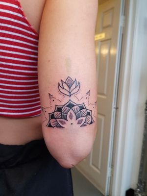 Elbow mandala drawn up for client
