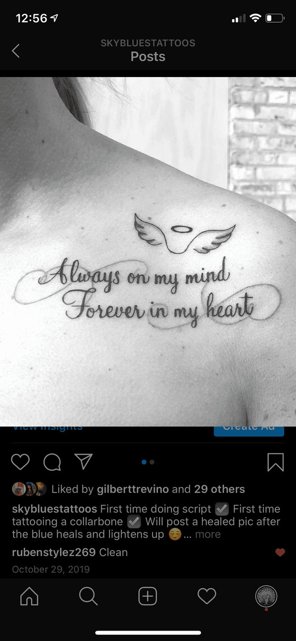 forever in my heart tattoo writing