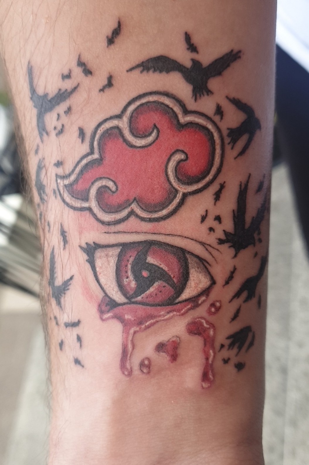 Naruto Akatsuki Cloud Tattoo  Cloud tattoo, Sketch style tattoos