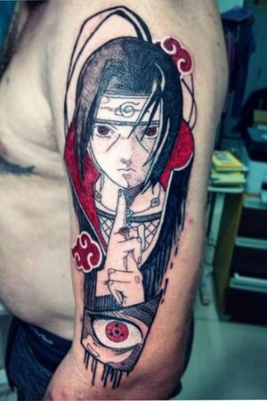 Tattoo uploaded by Jamid Macias • Shinnobis #naruto #sharingan #akatsuki •  Tattoodo