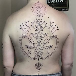 Dot ornamental tattoo 