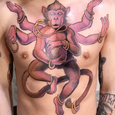 Monkey Bob  Seoul Ink Tattoo