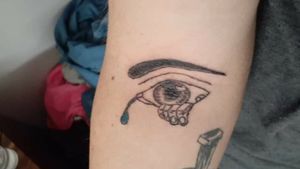 eyeball tattoo I did on a friend