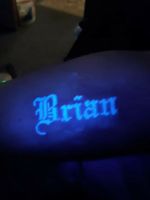 blacklight tattoo I did 
