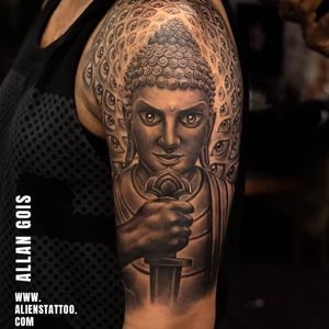 Buddha Tattoo by Allan Gois At Aliens Tattoo India!