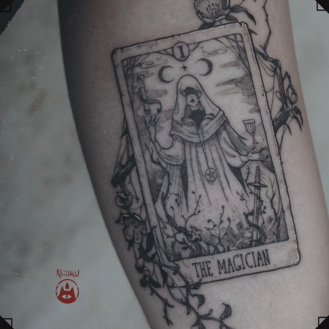 Buy The Magician Tarot Card Design Digital Download for Tattoo Online in  India  Etsy