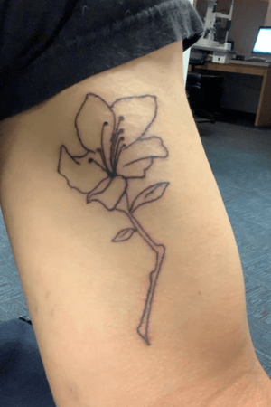 Another self tattoo! # beginner #flowers