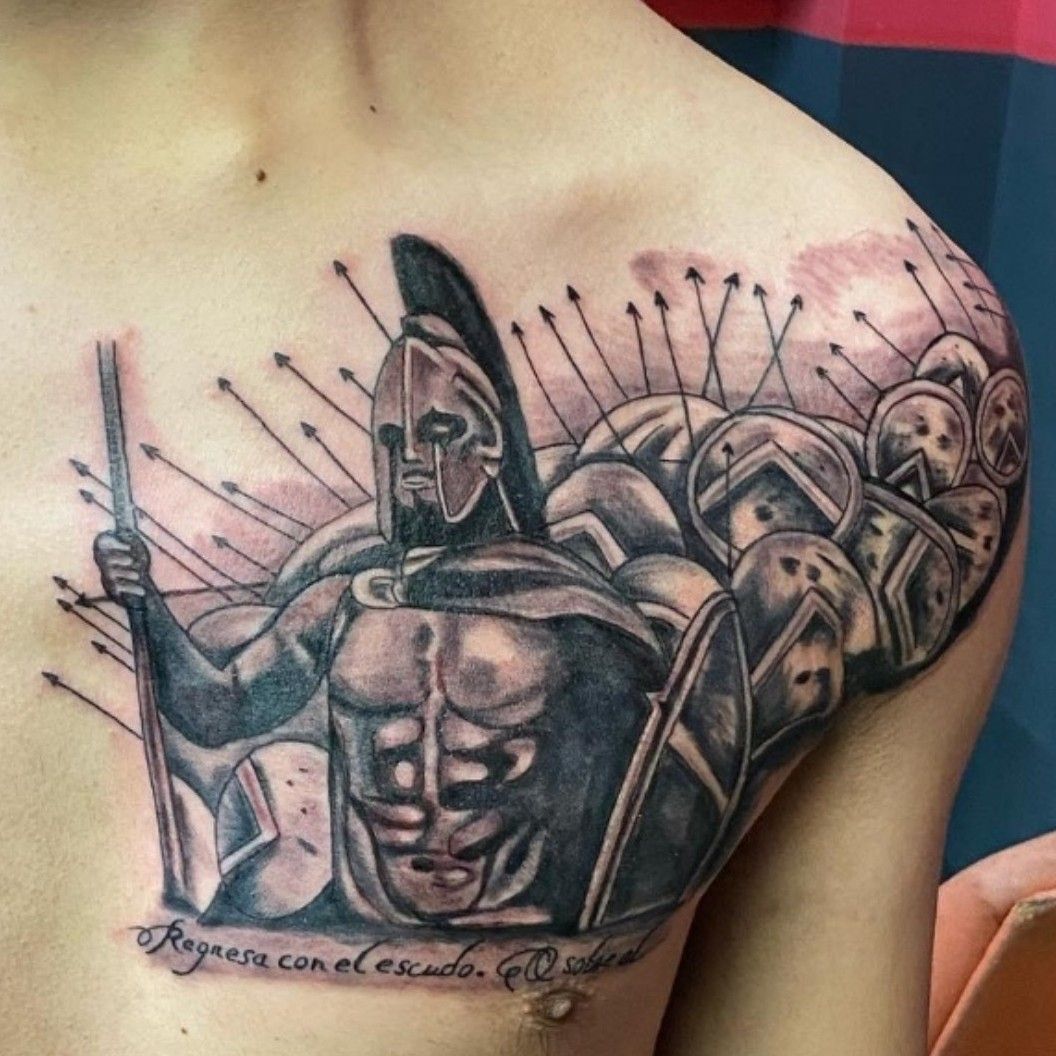 King Leonidas tattoo by Alex Rattray Ink  Post 14093