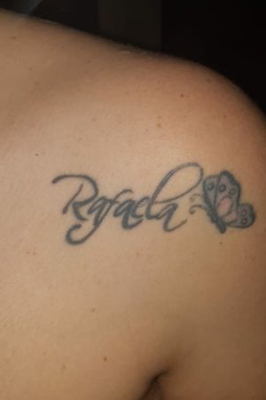 Primeira tattoo... Nome da minha princesinha ❤️