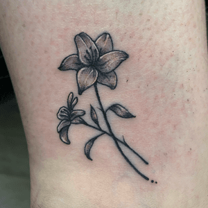Flower on ankle