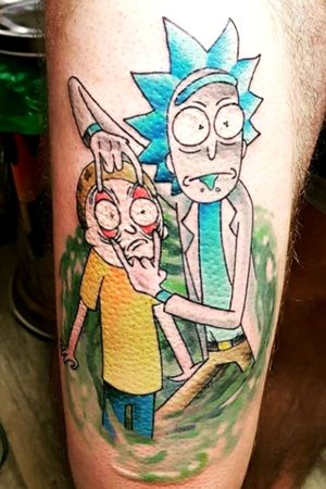 "WUBBA LUBBA DUB DUB! We're in a tattoo now, Morty"